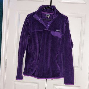 Patagonia Purple Quarter Snap Re-Tool Pullover XL